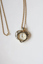 Nolan Miller Heart Watch Necklace