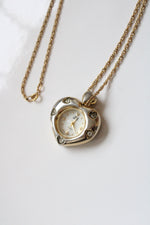 Nolan Miller Heart Watch Necklace
