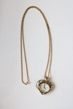Nolan Miller Heart Watch Necklace