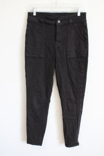 American Eagle Black Next Level Stretch Curvy Super High Rise Jeggings | 10 Short
