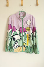 NEW Peanuts Snoopy Fleece Zip up Jacket | M