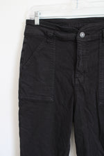 American Eagle Black Next Level Stretch Curvy Super High Rise Jeggings | 10 Short