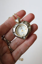 Nolan Miller Heart Watch Necklace