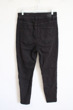 American Eagle Black Next Level Stretch Curvy Super High Rise Jeggings | 10 Short