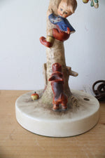 Goebel M.J. Hummel Apple Tree Boy Ceramic Lamp
