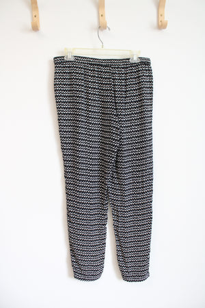 Max Studio Black & White Patterned Pants | M
