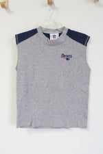 NFL New England Patriots Gray Blue Cotton Knit Tank | 14/16