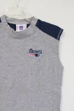 NFL New England Patriots Gray Blue Cotton Knit Tank | 14/16