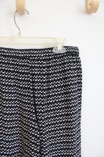 Max Studio Black & White Patterned Pants | M