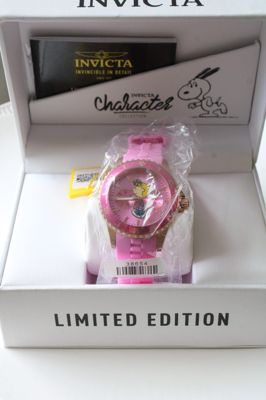 Invicta Character Collection Snoopy Pink Sally Watch