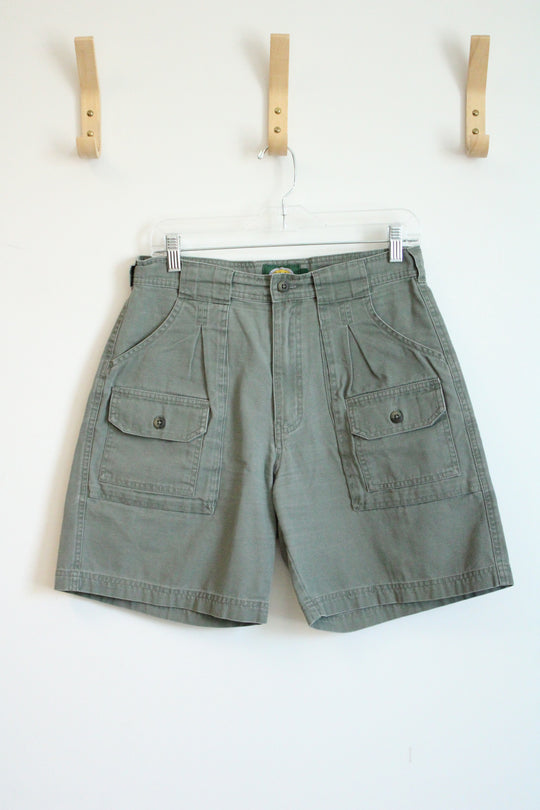 Cabela's Sage Green Pleated Cargo Shorts | 8