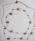 Charmin Charlie Silver Ball Beaded Necklace