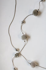 Charmin Charlie Silver Ball Beaded Necklace