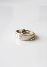 14K White Gold Diamon Men's Ring | Size 9/10