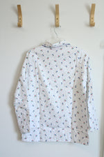 NEW Vintage Carriage Court 2-Piece White Floral Footie Pajama Set | 32