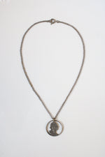 Cut Quarter Pendant Necklace