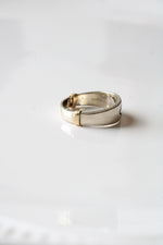 14K White Gold Diamon Men's Ring | Size 9/10