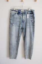 NEW Kancan Acid Wash Mom High Waist Relaxed Thigh Jeans | 15/31