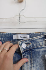 NEW Kancan Acid Wash Mom High Waist Relaxed Thigh Jeans | 15/31