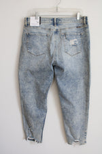 NEW Kancan Acid Wash Mom High Waist Relaxed Thigh Jeans | 15/31