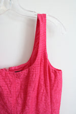 Nine West Hot Pink Fit & Flare Dress | 10