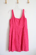 Nine West Hot Pink Fit & Flare Dress | 10