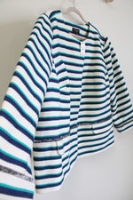 NEW Talbots Blue Striped Jacket | 24W