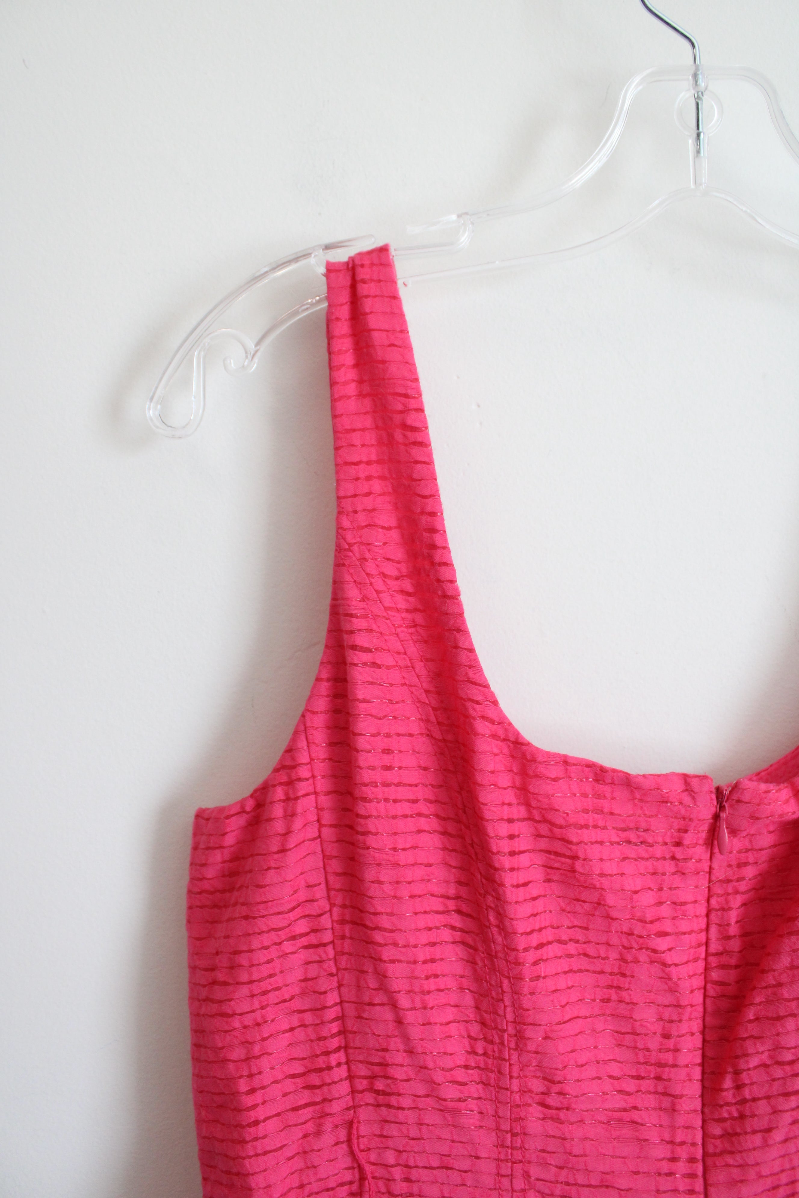 Nine West Hot Pink Fit & Flare Dress | 10