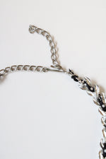 Black Ribbon Woven Chain Chocker Necklace
