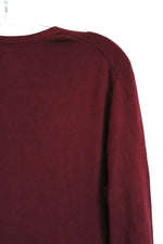 Chico's Burgundy Long Sleeve V-Neck Sweater | 3