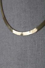 Milor Flat Herringbone Italy 14KT Yellow Gold Necklace