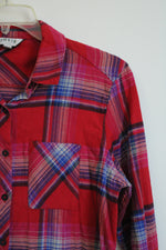 Orvis Classic Collection Red Plaid Flannel Button Down Shirt | M