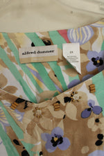 New Alfred Dunner Paisley Tropical Floral Print SS Top with Beaded Neckline | XXL