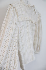NEW Madewell Cream Eyelet Cotton Top | M