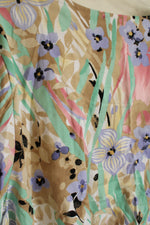 New Alfred Dunner Paisley Tropical Floral Print SS Top with Beaded Neckline | XXL