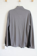 NEW Pro Tour Gray Black 1/4 Zip Pullover Jacket | XL