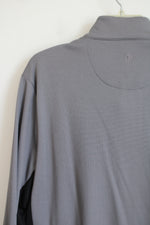 NEW Pro Tour Gray Black 1/4 Zip Pullover Jacket | XL