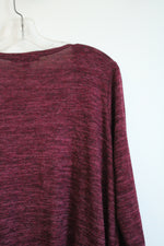 LuLaRoe Red Maroon Long Open Front Cardigan | M