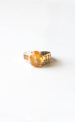 14K Orange Citrine Yellow Gold Ring | Size 7