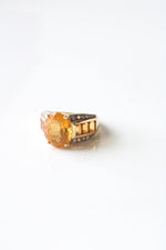 14K Orange Citrine Yellow Gold Ring | Size 7