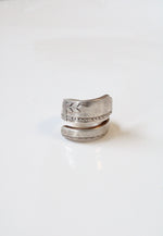 Heirloom Plate Silver Spoon Ring | Size 6