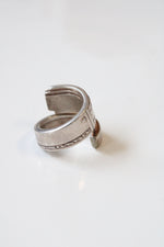 Heirloom Plate Silver Spoon Ring | Size 6