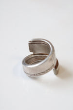 Heirloom Plate Silver Spoon Ring | Size 6