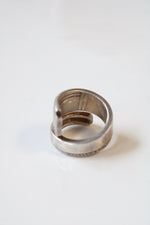 Heirloom Plate Silver Spoon Ring | Size 6