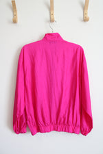 Vintage Aero Dynamics Hot Pink Lightweight Windbreaker Jacket | L