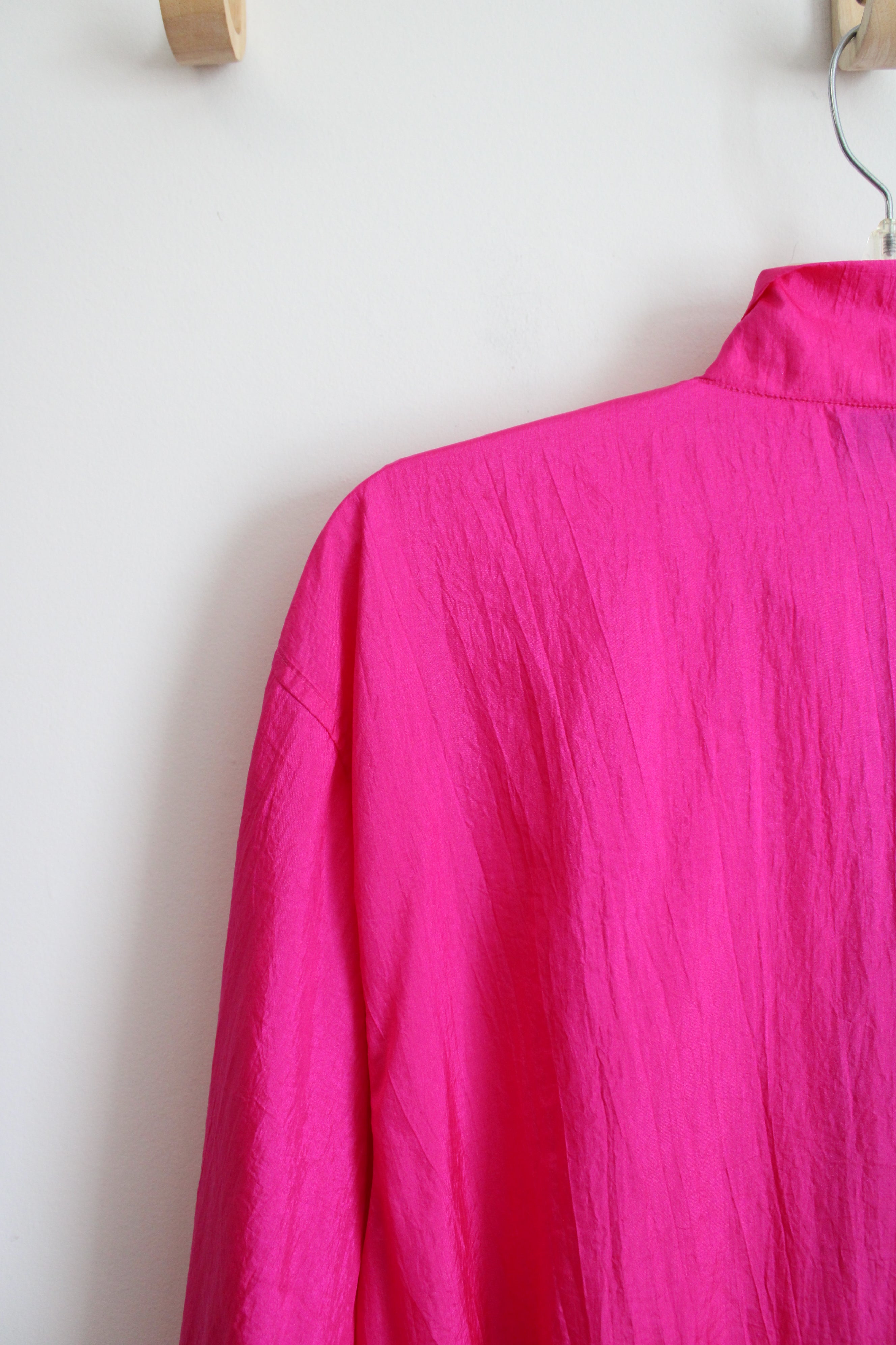 Vintage Aero Dynamics Hot Pink Lightweight Windbreaker Jacket | L
