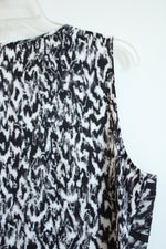 NEW Chico's Black & White Animal Print Layered Tank Top | 3