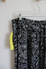 NEW Cathy Daniels Black & White Patterned Skirt | 1X
