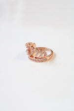 Rose Gold Tiara Ring | Size 6