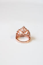 Rose Gold Tiara Ring | Size 6